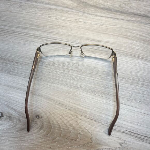 GUCCI GG2878 MI2 Italy Mocha Brown Half Rimless Eyeglasses Frame 52-17-135 - Picture 9 of 13